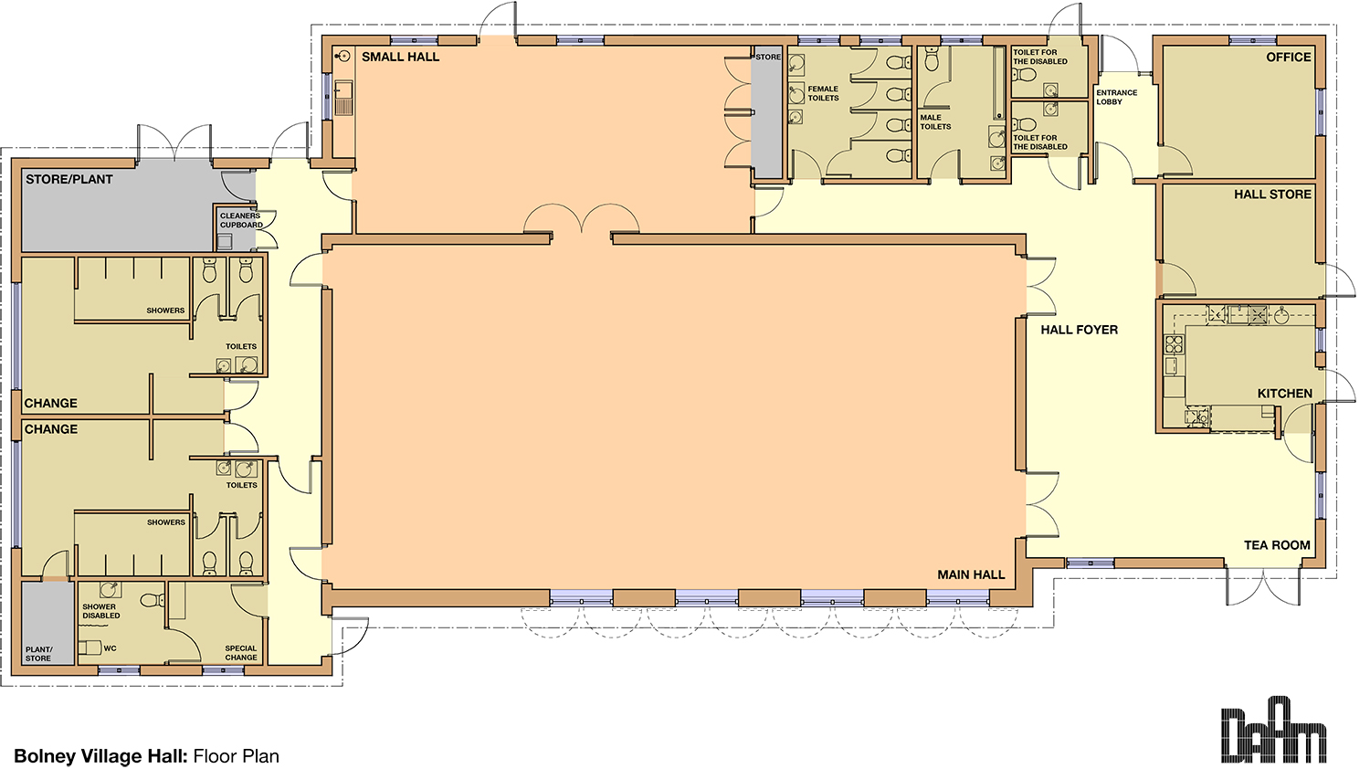 2D floor plan of Rawson Hall